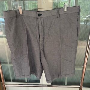 Izod Shorts. Flat front. Bluish gray indigo. Lightweight